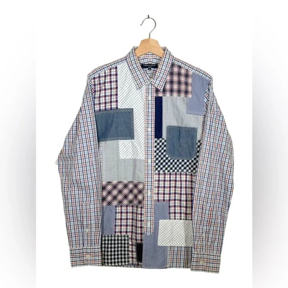 Comme des Garcons Homme 2014AW Patchwork Shirt - Picture 2 of 3